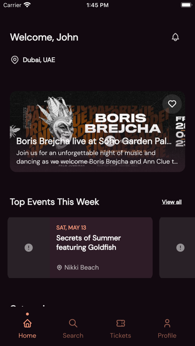 Tickt: Dubai Nightlife & Event Screenshot