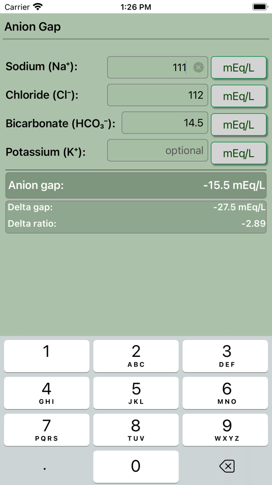 #3. Anion Gap Calculator Pro (iOS) 由: Krzysztof Gwiazda