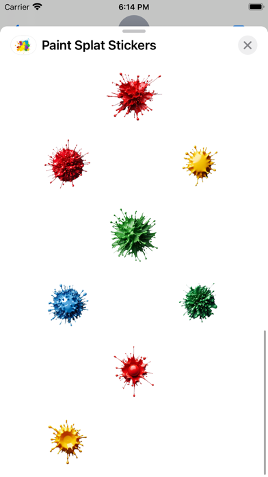 Screenshot #3 pour Paint Splat Stickers