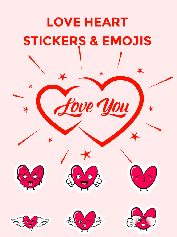 Screenshot #4 pour Love Heart Stickers & Emojis