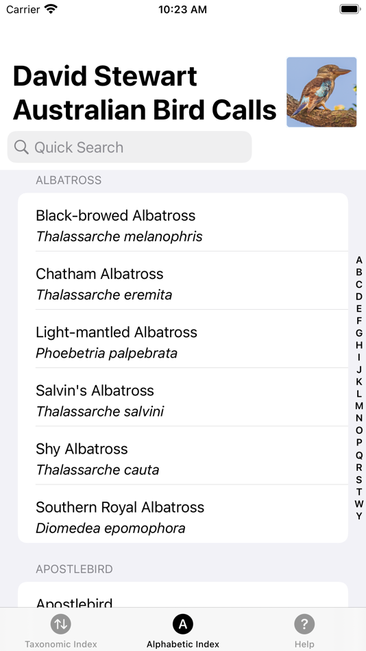 #3. Stewart Australian Bird Calls (iOS) Podle: mydigitalearth.com