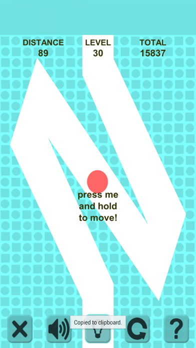 Follow the zigzag line classic Screenshot
