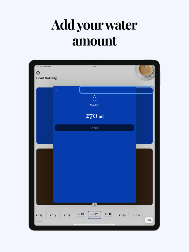 ‎Coffee Brew Ratio Calculator Screenshot