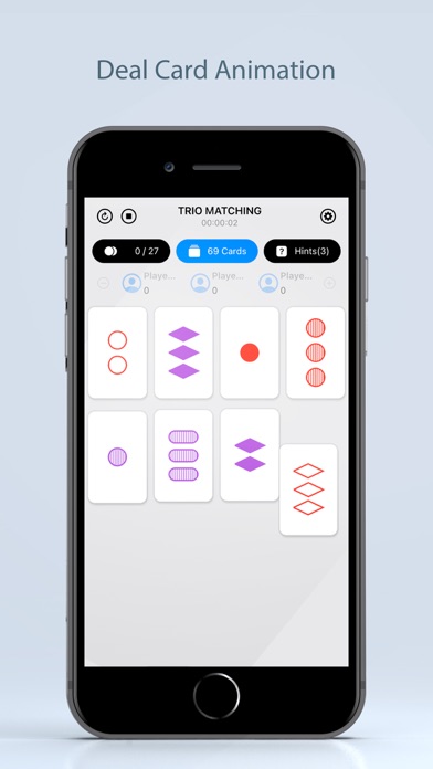 Trio Card Matching Screenshot