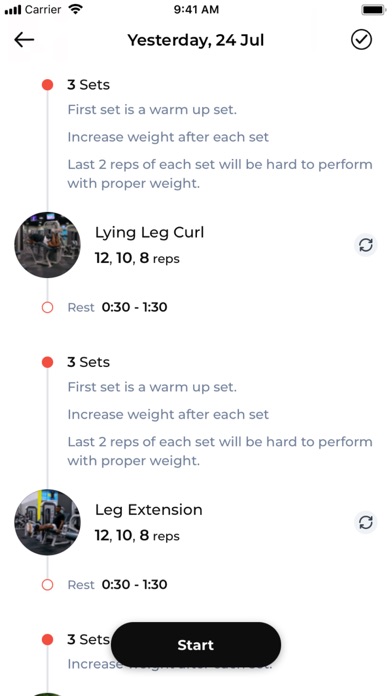 Start Today App Screenshot