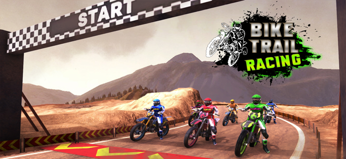 Dirt Trial Bike Racing