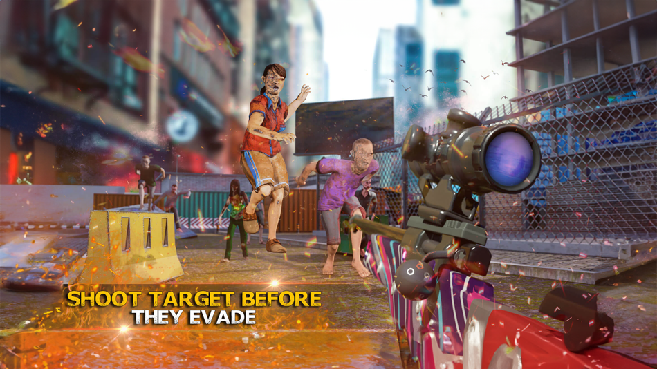 #3. Sniper City 3D・Zombie Gun Game (iOS) Bởi: Muhammad Awais Mohsin