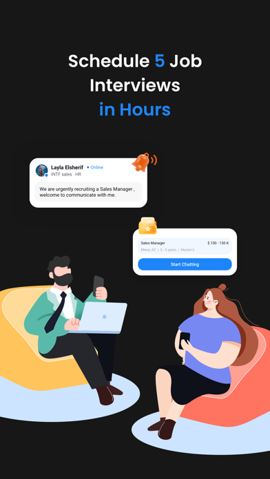 Hirey: AI Chat-Based Job App Screenshot