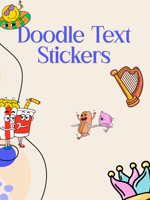 Screenshot #4 pour Doodle Text Stickers