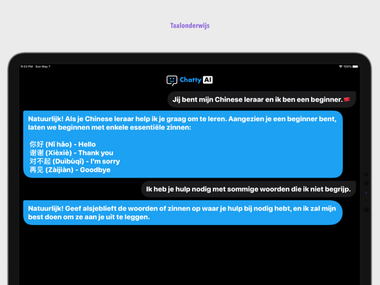 ChatGPT Nederlands iPad app afbeelding 4