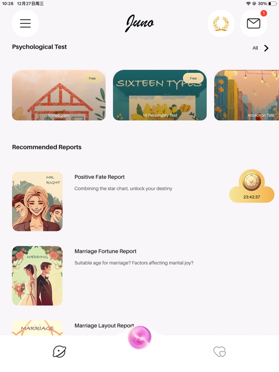 Juno - Astrology & Emotion iPad screenshot 6 - Lifestyle app
