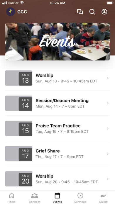 Gaston Community Church Screenshot