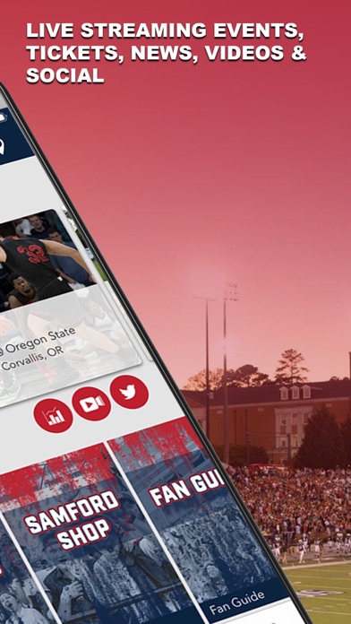 Samford Sports Screenshot