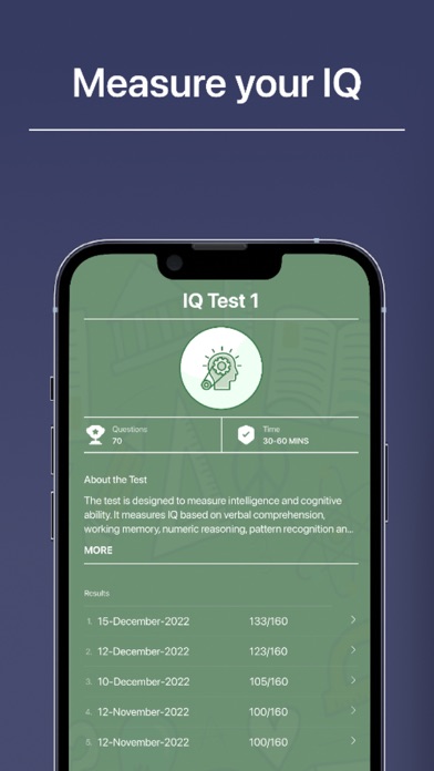 IQ Test & Brain Training Games Screenshot