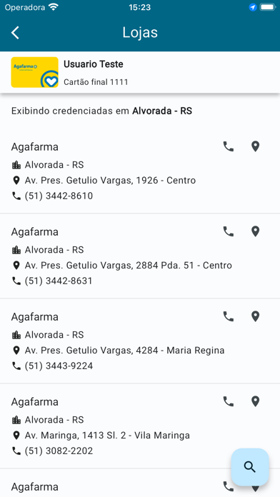 Cartão Agacred Screenshot
