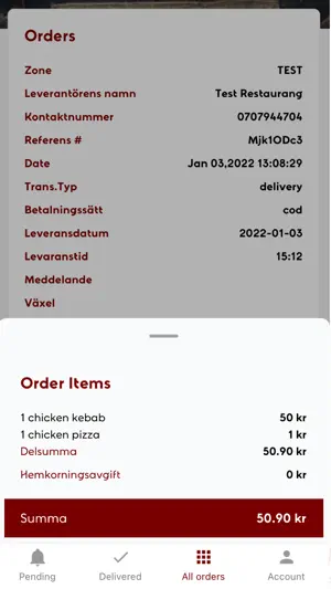 Hemkört och klart driver app screenshot 4