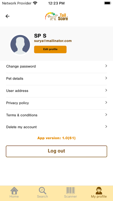 TailScore Screenshot