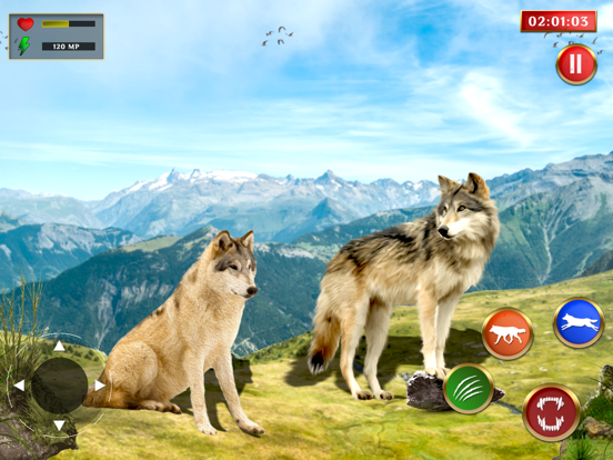 野生のオオカミのジャングル シミュレーター 3Dのおすすめ画像3