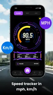 speedometer: hud speed tracker iphone screenshot 1