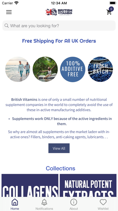 British Vitamins Screenshot