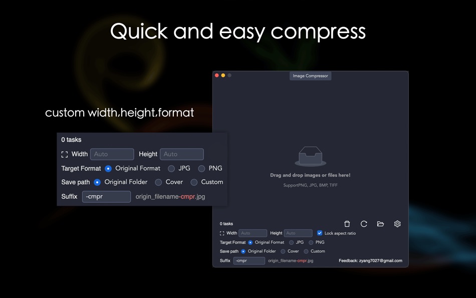 #2. Image Resizer & Compressor (macOS) 来自: 光蓉 蔡