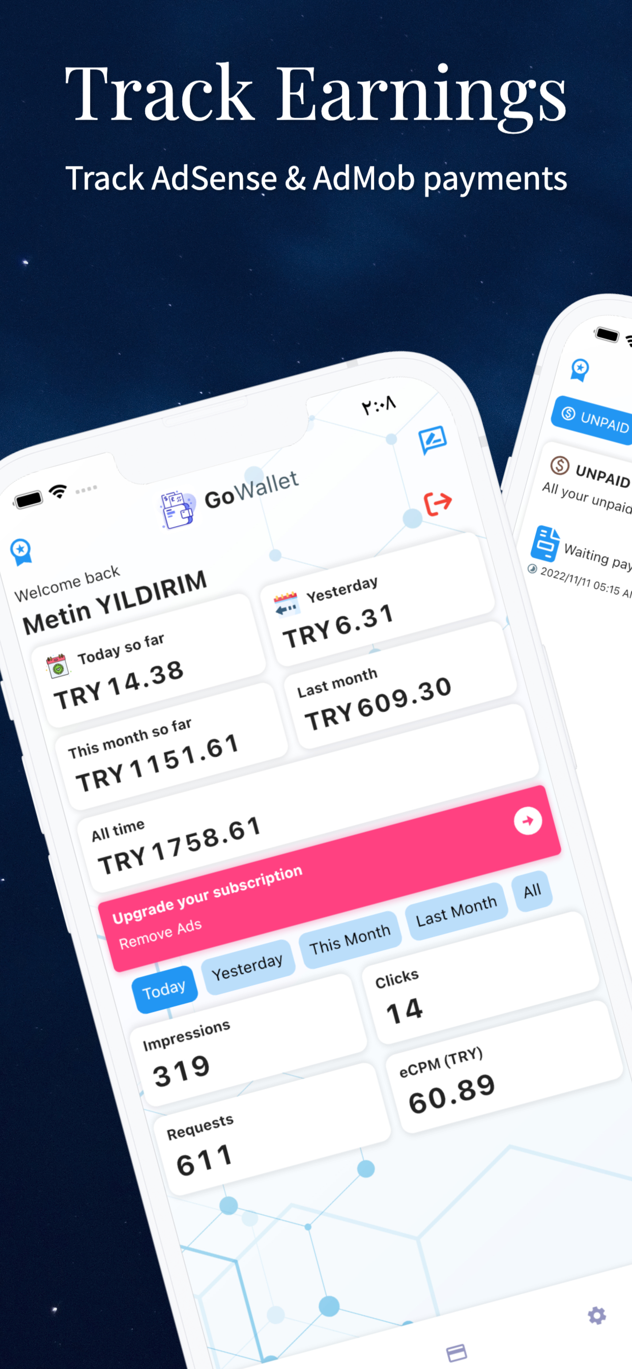 GoWallet - Track Your Earnings