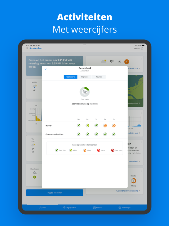 Weeronline iPad app afbeelding 7