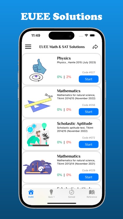 EUEE Math & SAT Solutions