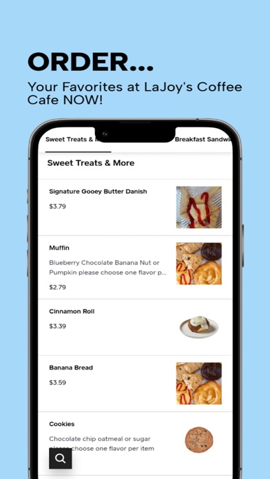 LaJoys Coffee Café Screenshot