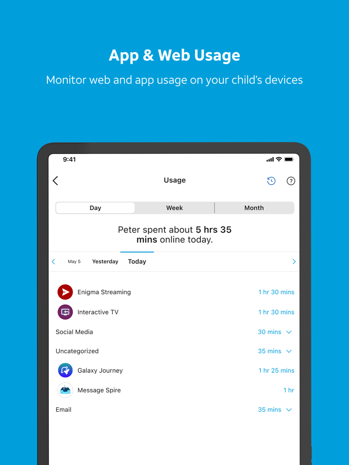 ATandT Secure Family® parent app