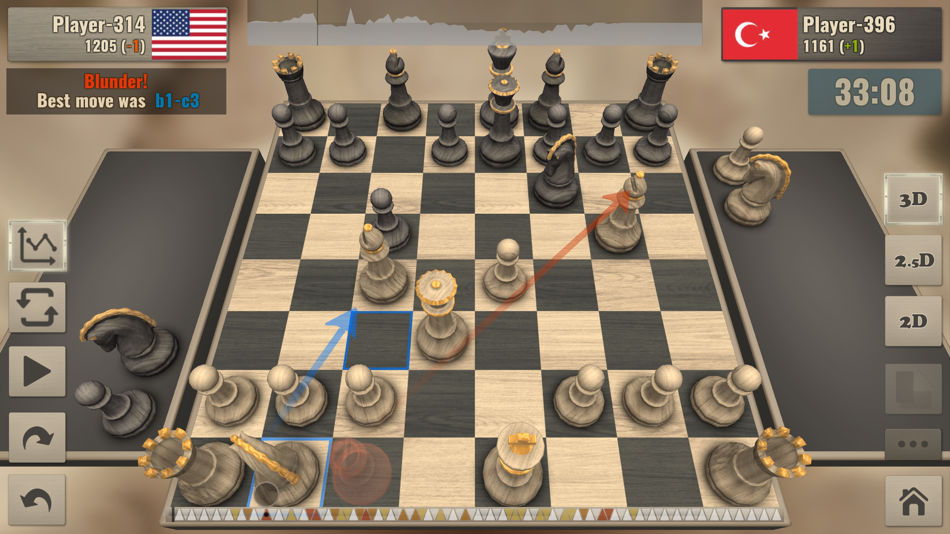 #1. Real Chess Online (iOS) By: Vladimir Fadeev