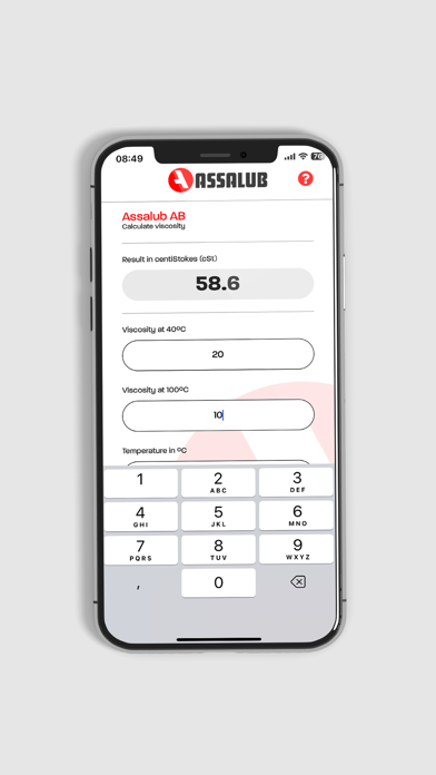 Screenshot #2 pour Assalub Oil Viscosity App