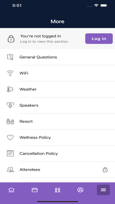 SMRH Events Screenshot