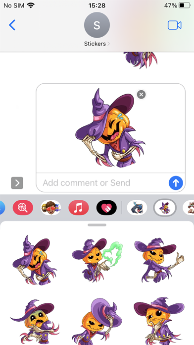 Screenshot #2 pour Mr Pumkin Emoji Funny Sticker