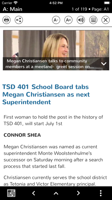 Teton Valley News eEdition Screenshot
