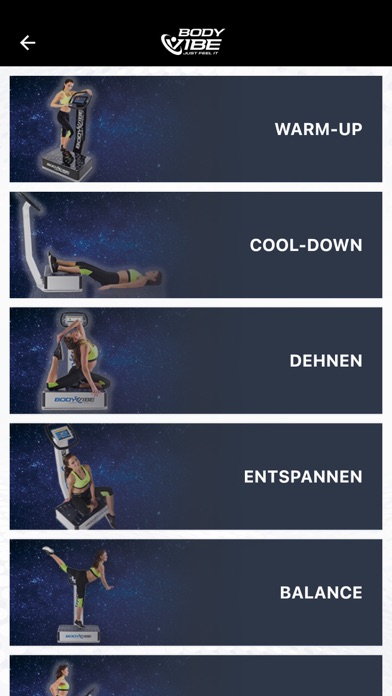 Bodyvibe VisualCoach Screenshot