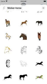 sticker horse iphone screenshot 2