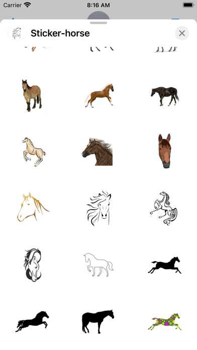 Sticker horse Screenshot