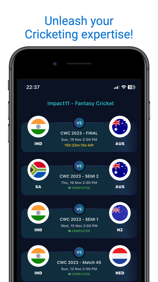 Impact11 - Fantasy Cricket app - 1.4.2 - (iOS)