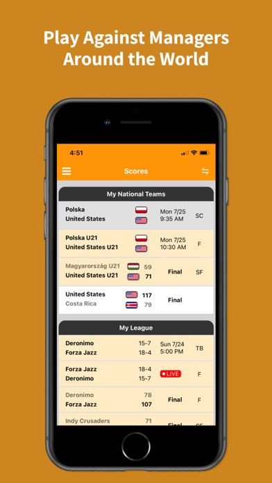 BuzzerBeater Mobile Screenshot