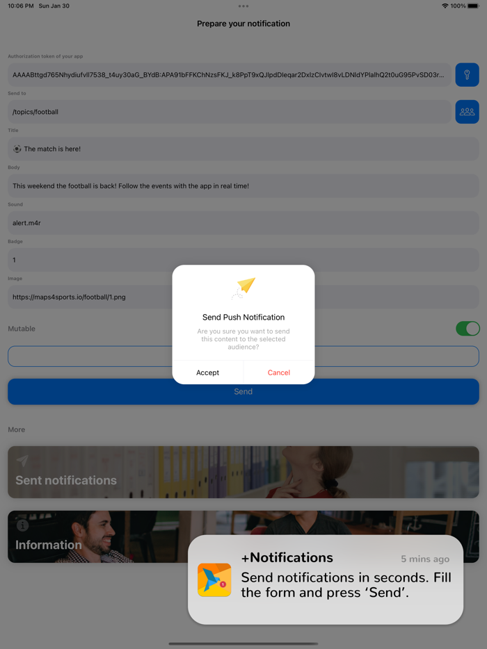 Notifications for Firebase