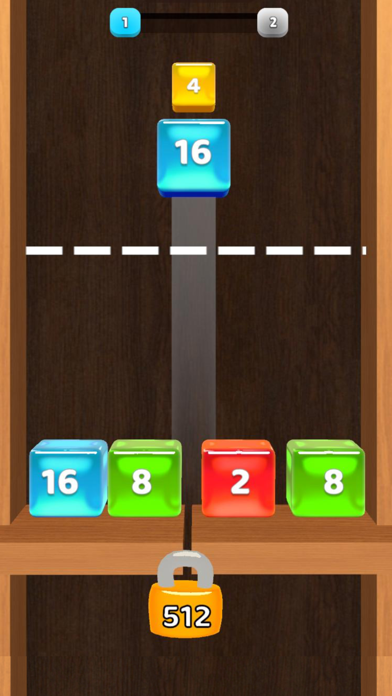 Jelly Cubes 2048: Puzzle Game Screenshot