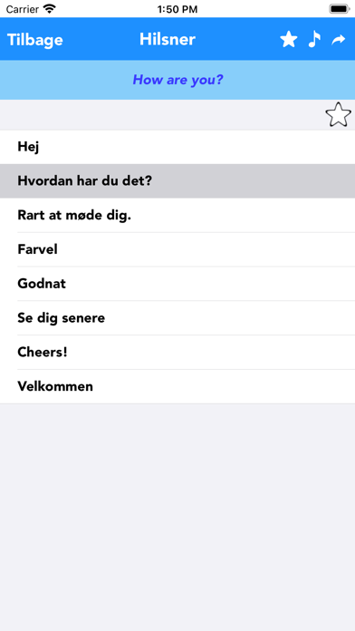 Danish to English Translate Screenshot