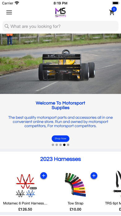 Motorsport Supplies Screenshot