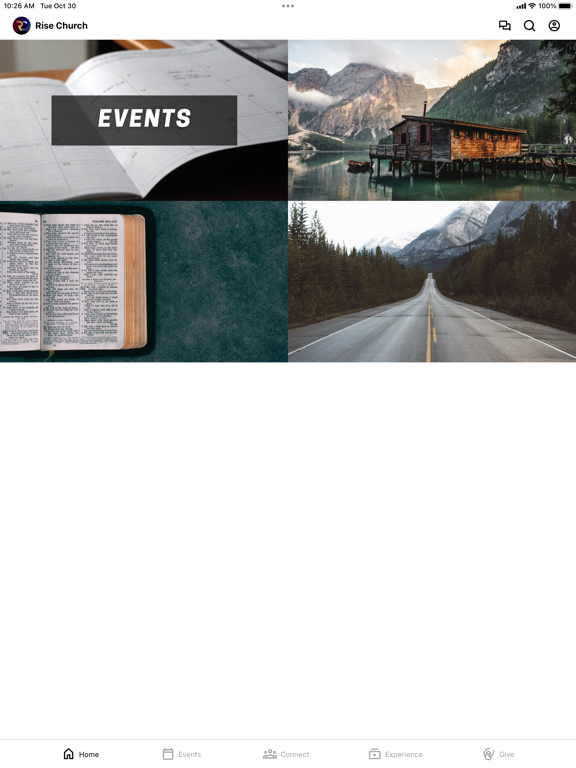 The Rise Church iPad screenshot 1 - Education app