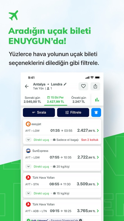 ENUYGUN: Uçak Otel Otobüs Araç