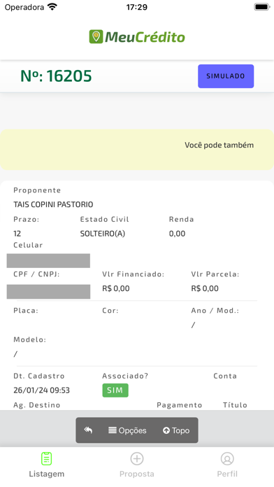 MeuCredito Lojista Screenshot