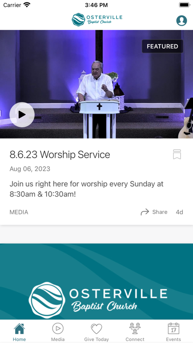 Osterville Baptist Church Screenshot