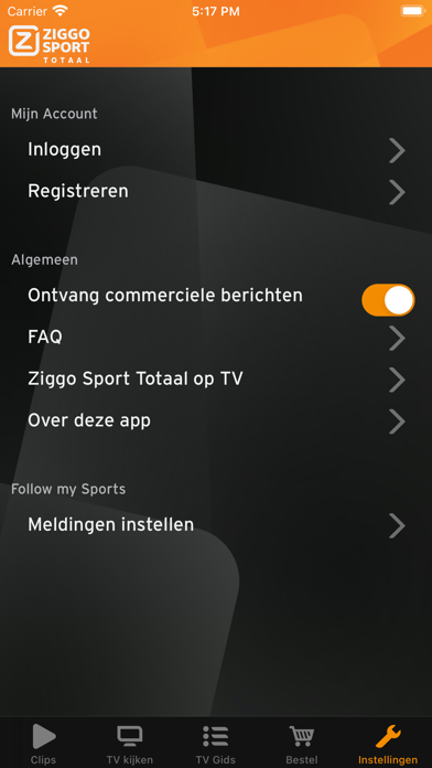 Ziggo Sport Totaal Screenshot