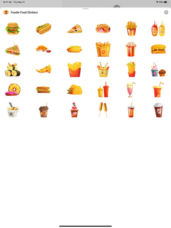 Screenshot #4 pour Foodie Food Stickers